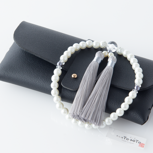 華すずか ホワイト貝パール 薄墨色(うすずみいろ)