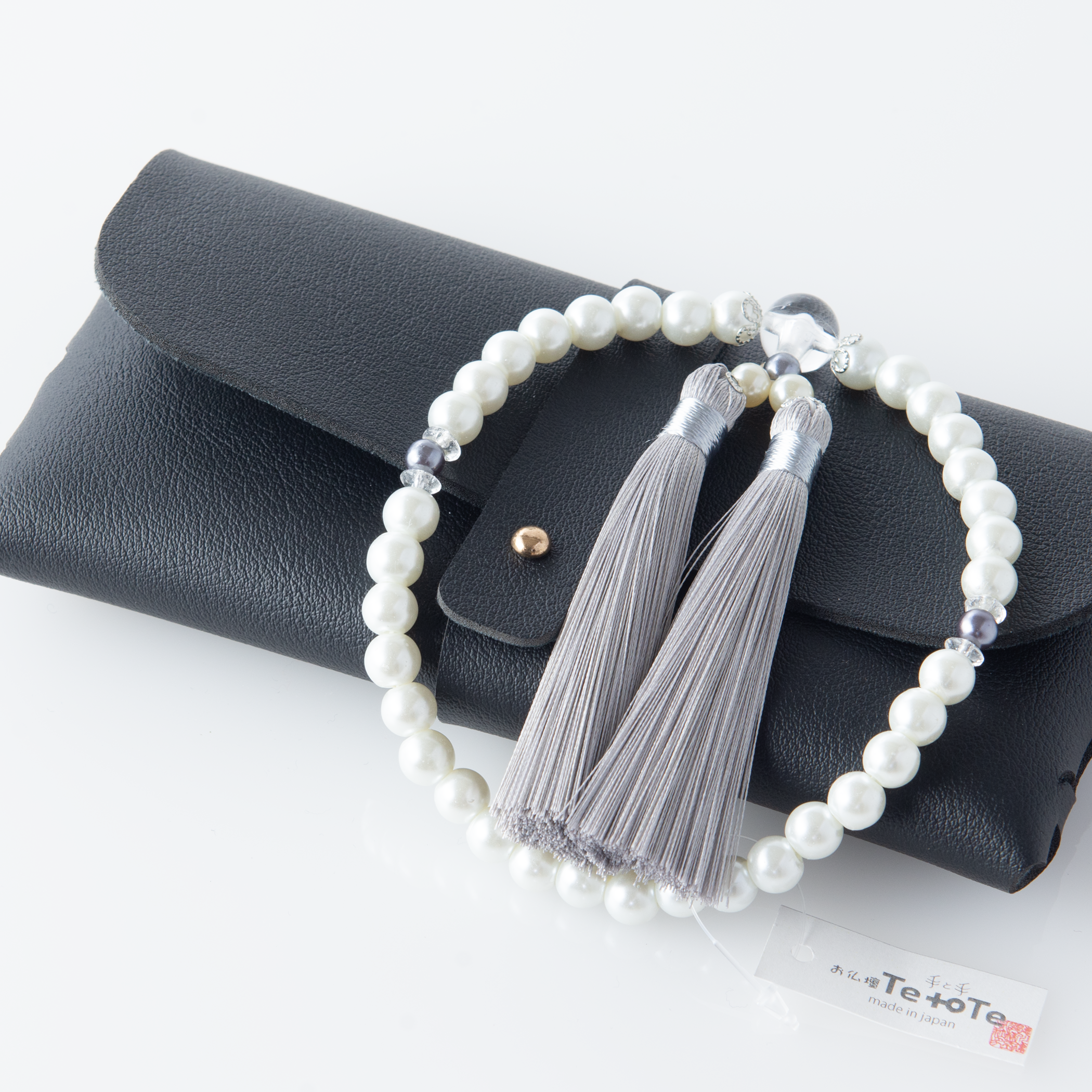 華すずか ホワイト貝パール 薄墨色(うすずみいろ)