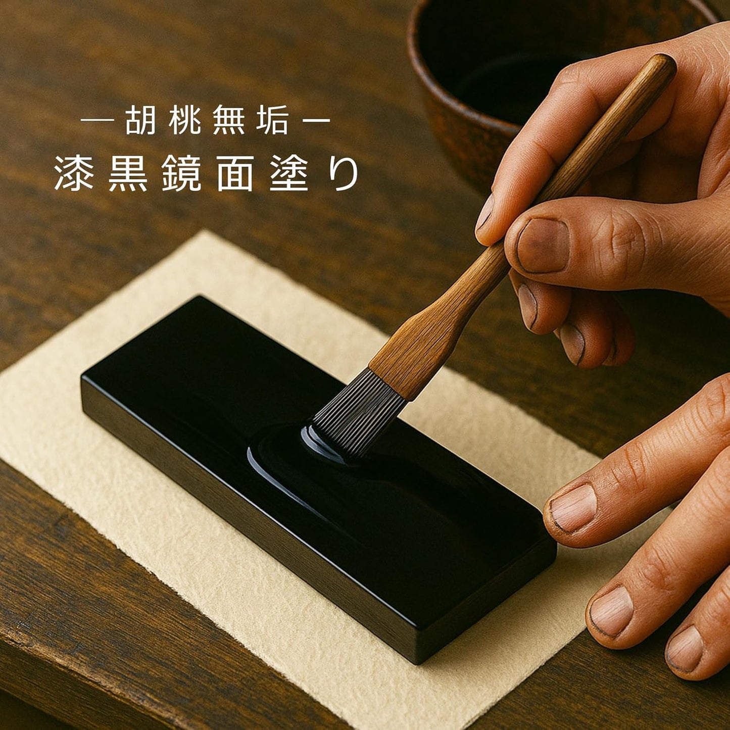 漆黒鏡面仕上 位牌 はるか(魂入済)