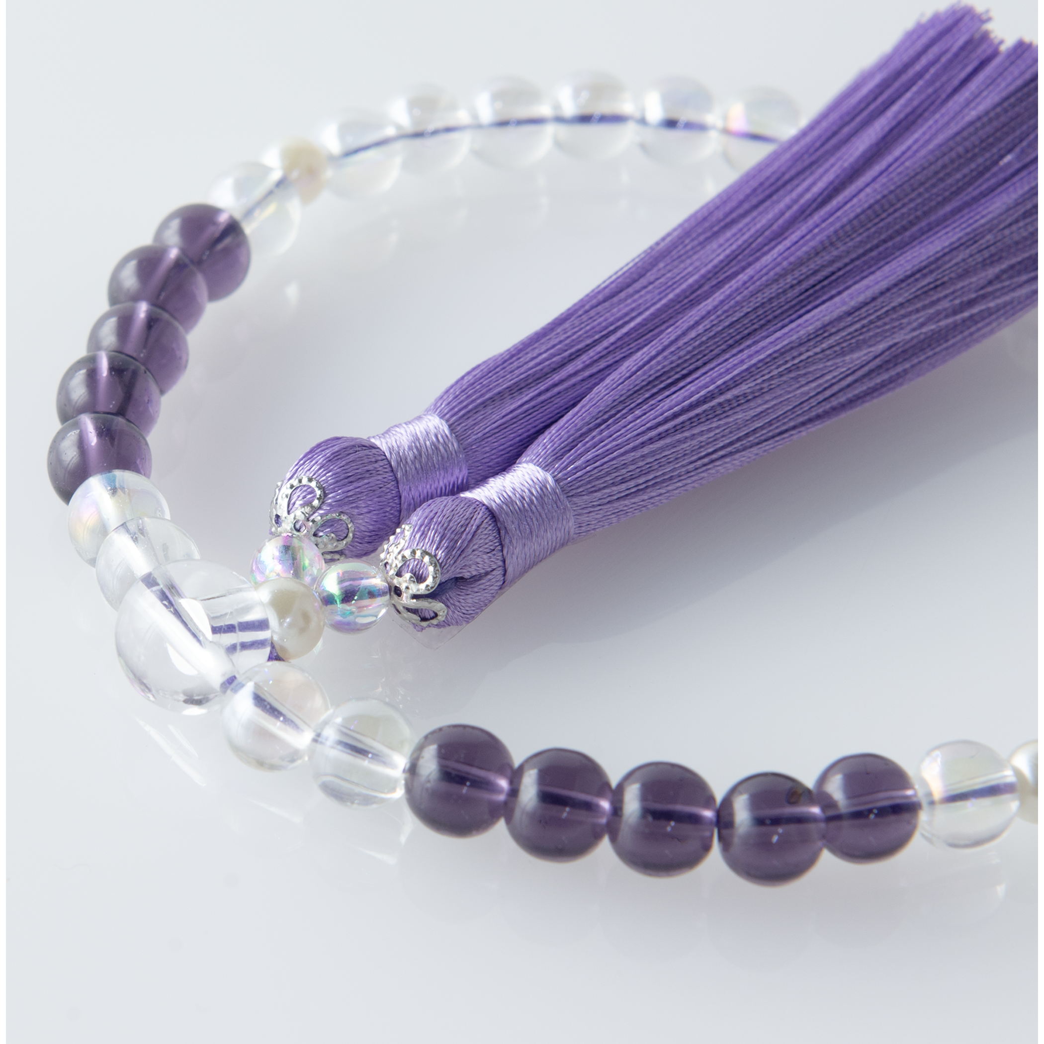 紗つむぎ オーロラクリスタル すみれ色