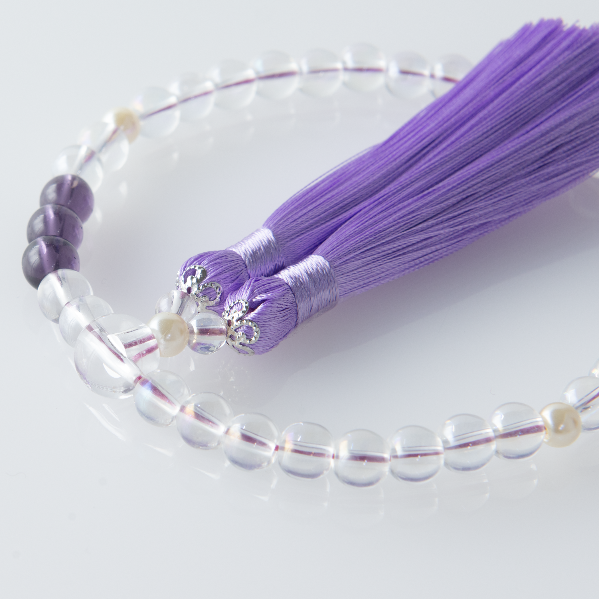 紗つむぎ オーロラクリスタル すみれ色