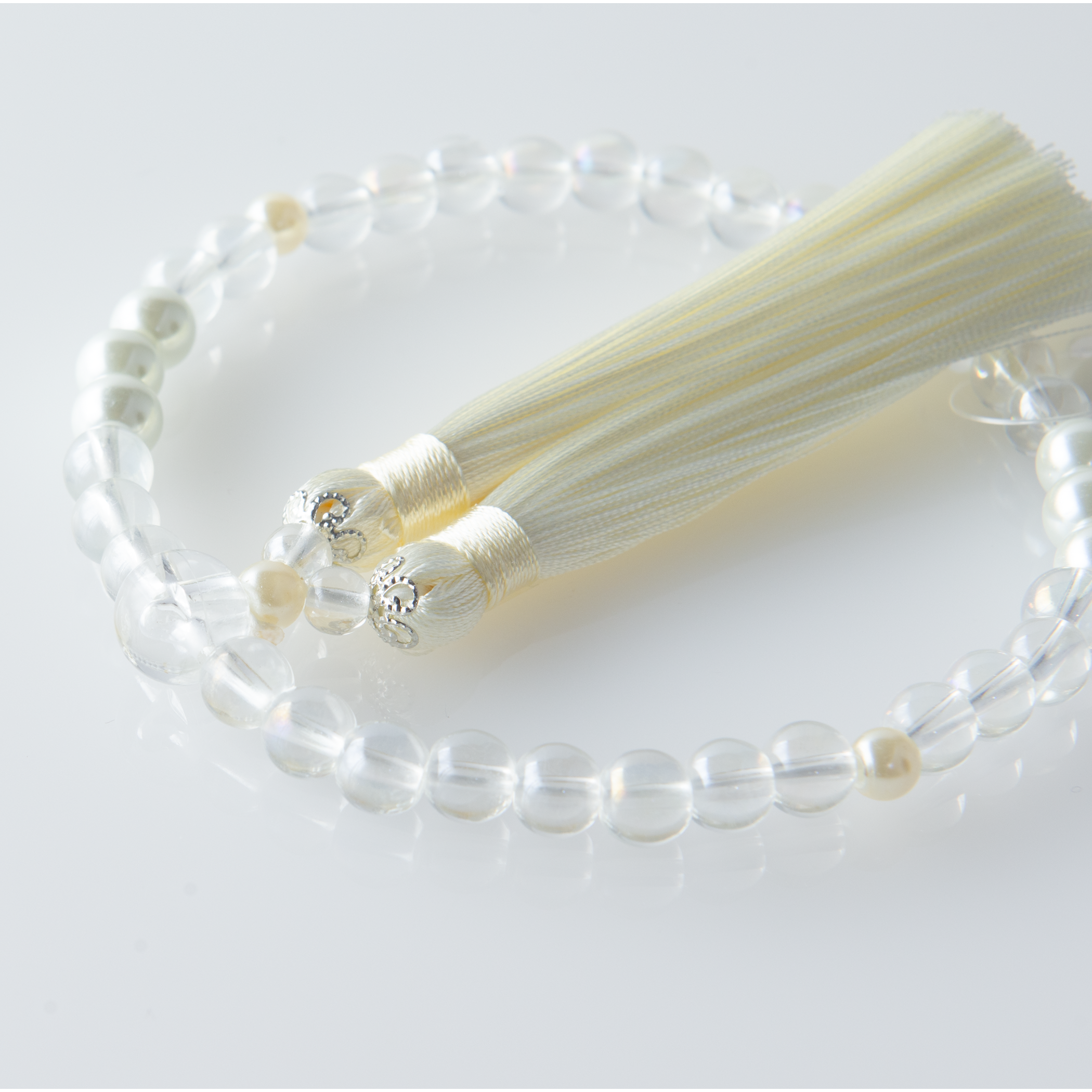 紗つむぎ オーロラクリスタル 雪柳色（ゆきやなぎいろ）