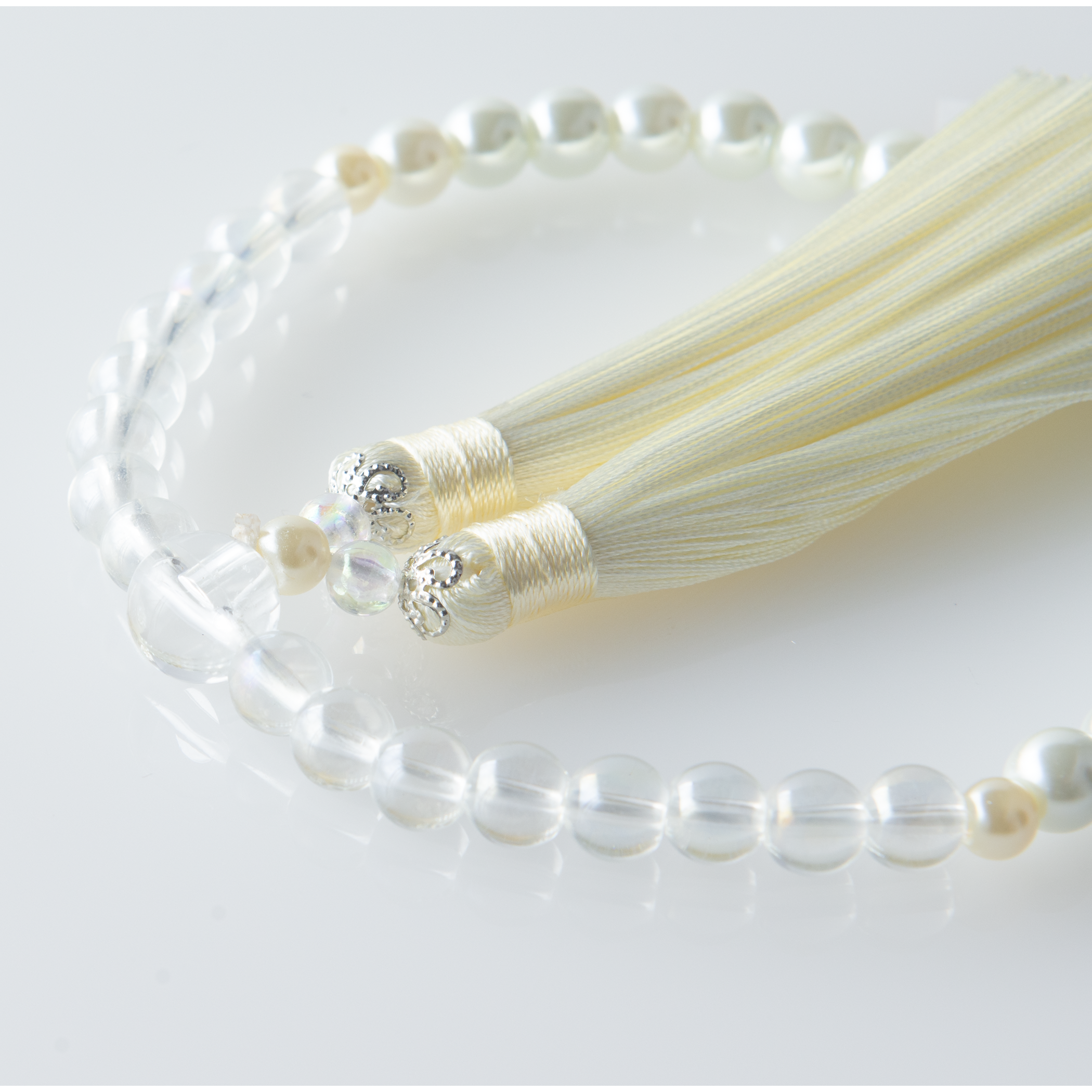 紗つむぎ オーロラクリスタル 雪柳色（ゆきやなぎいろ）