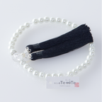 華すずか ホワイト貝パール 本水晶