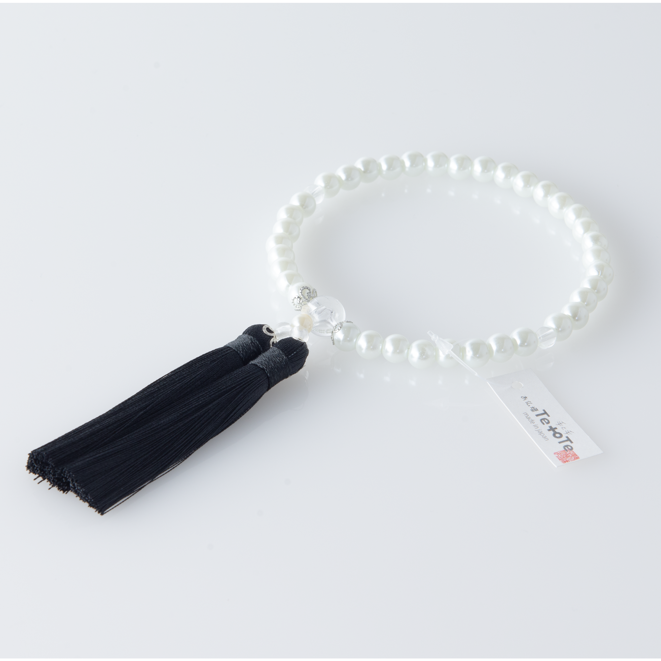 華すずか ホワイト貝パール 本水晶