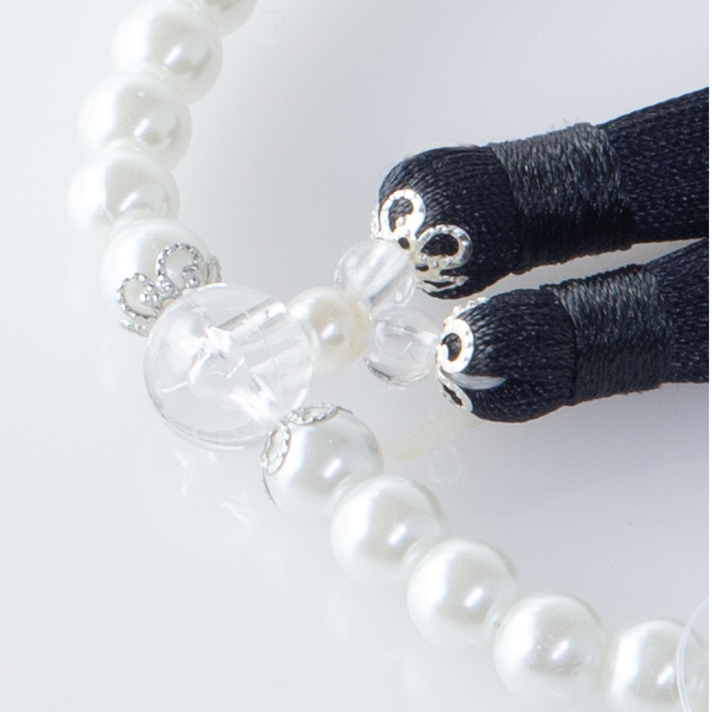 華すずか ホワイト貝パール 本水晶