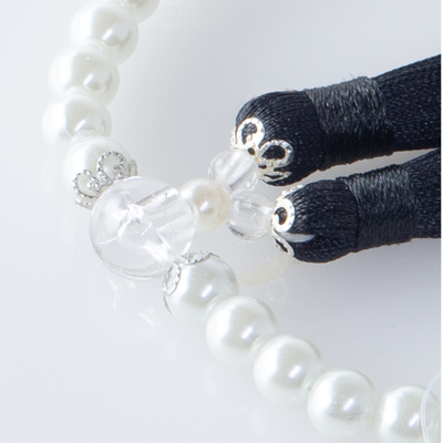 華すずか ホワイト貝パール 本水晶