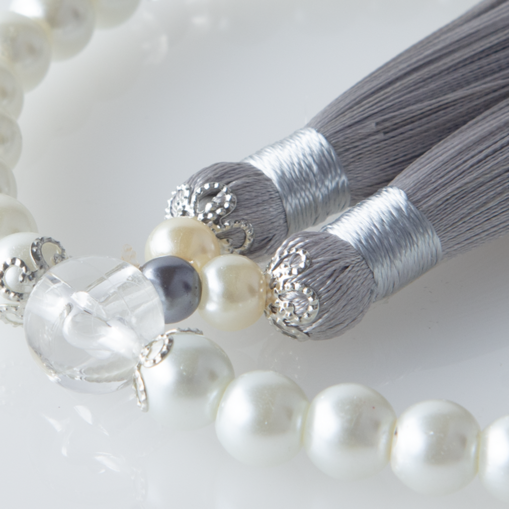 華すずか ホワイト貝パール 薄墨色（うすずみいろ）