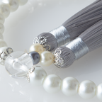 華すずか ホワイト貝パール 薄墨色（うすずみいろ）