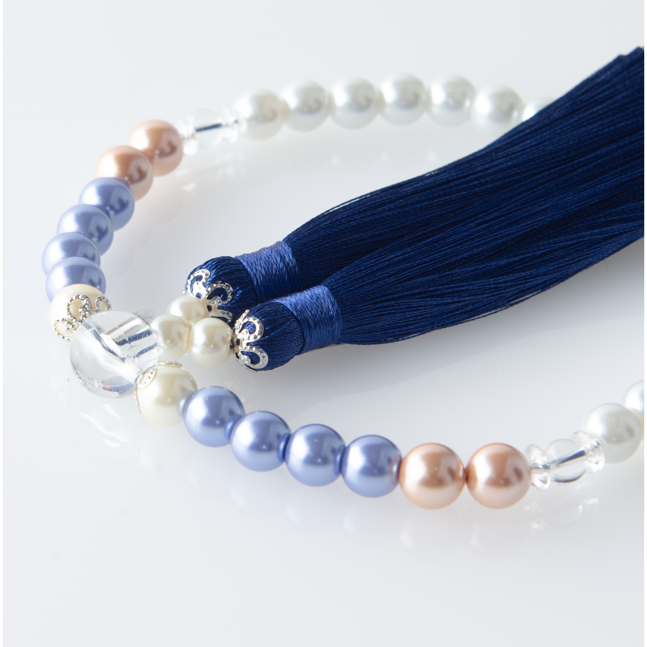 華すずか ブルーグラデーション 貝パール