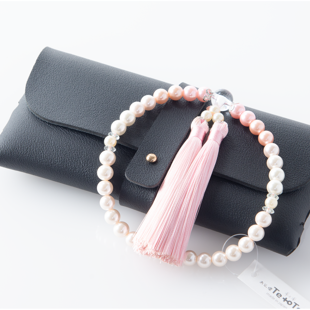 華すずか 桜色グラデーション 貝パール