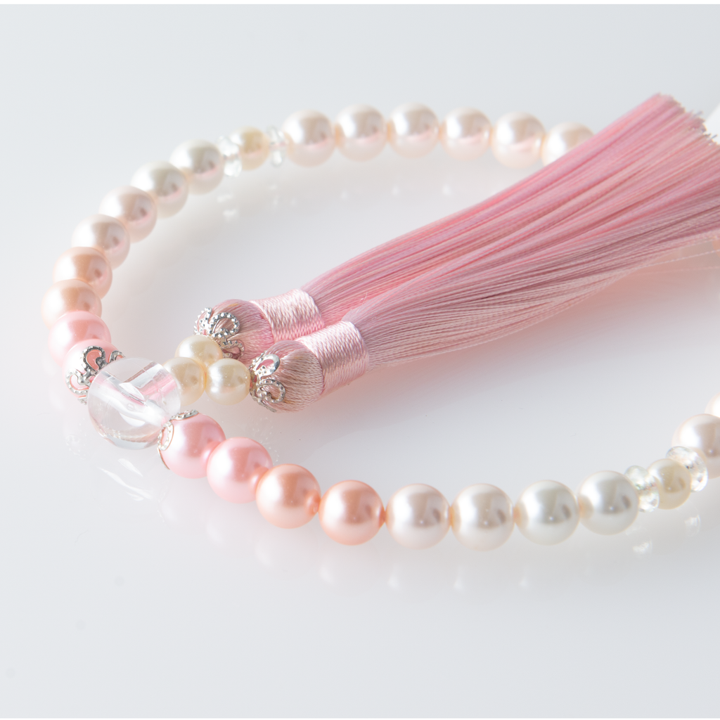 華すずか 桜色グラデーション 貝パール