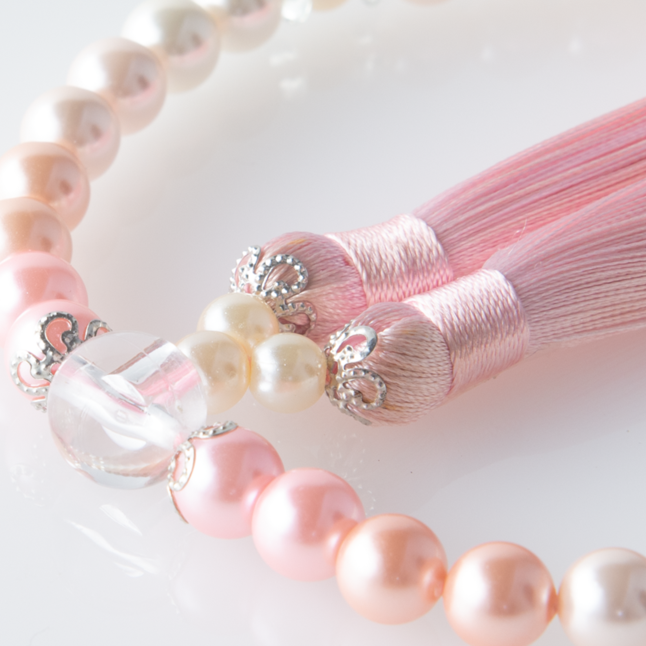 華すずか 桜色グラデーション 貝パール