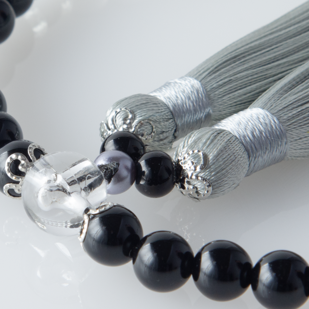 華すずか 黒曜石 本水晶 薄墨色（うすずみいろ）