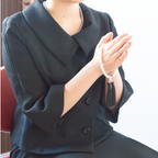 華すずか ホワイト貝パール 本水晶 ヴェルベットシルク房