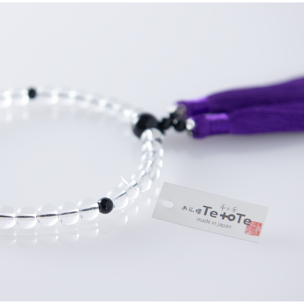 華すずか 本水晶 黒曜石 ヴェルベットシルク房