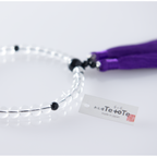 華すずか 本水晶 黒曜石 ヴェルベットシルク房