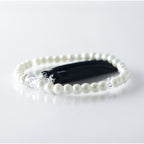 華すずか ホワイト貝パール 本水晶 ヴェルベットシルク房