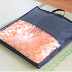 お仏壇 手と手 織り込み座布団 赤