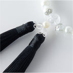華すずか ホワイト貝パール 本水晶 ヴェルベットシルク房
