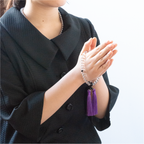 華すずか 本水晶 黒曜石 ヴェルベットシルク房