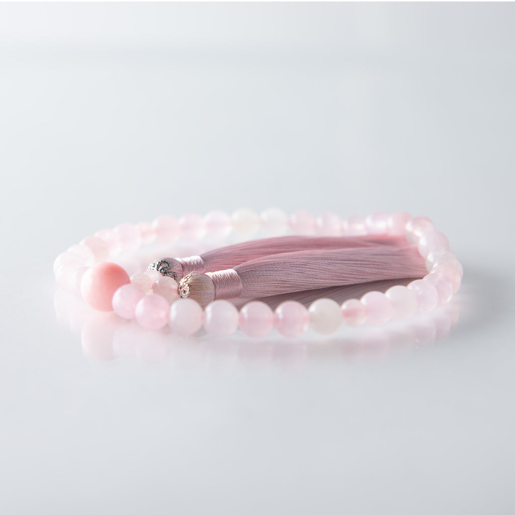 華すずか ローズクォーツ ヴェルベットシルク房