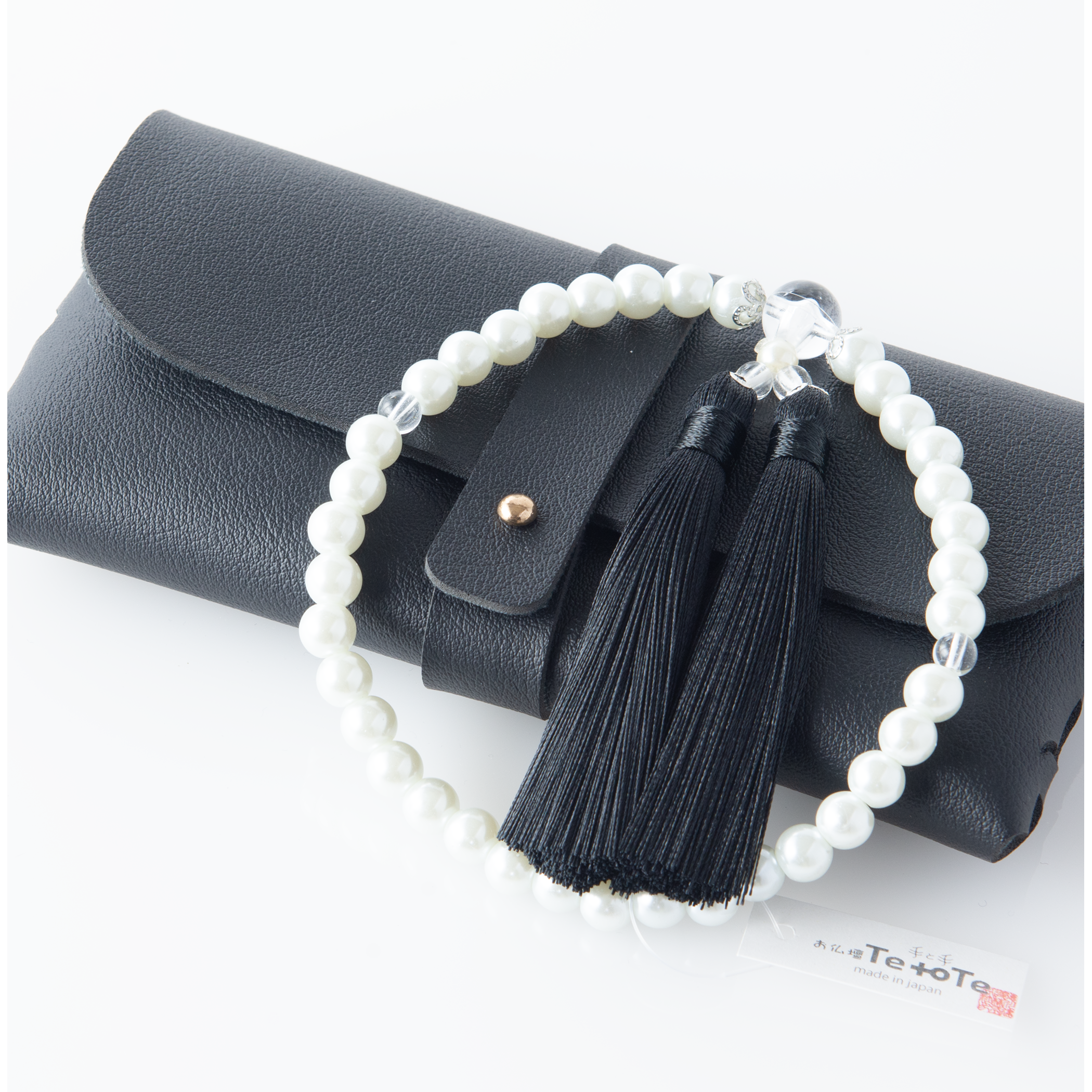 華すずか ホワイト貝パール 本水晶