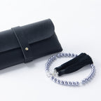 華すずか ブラック貝パール 本水晶 ヴェルベットシルク房