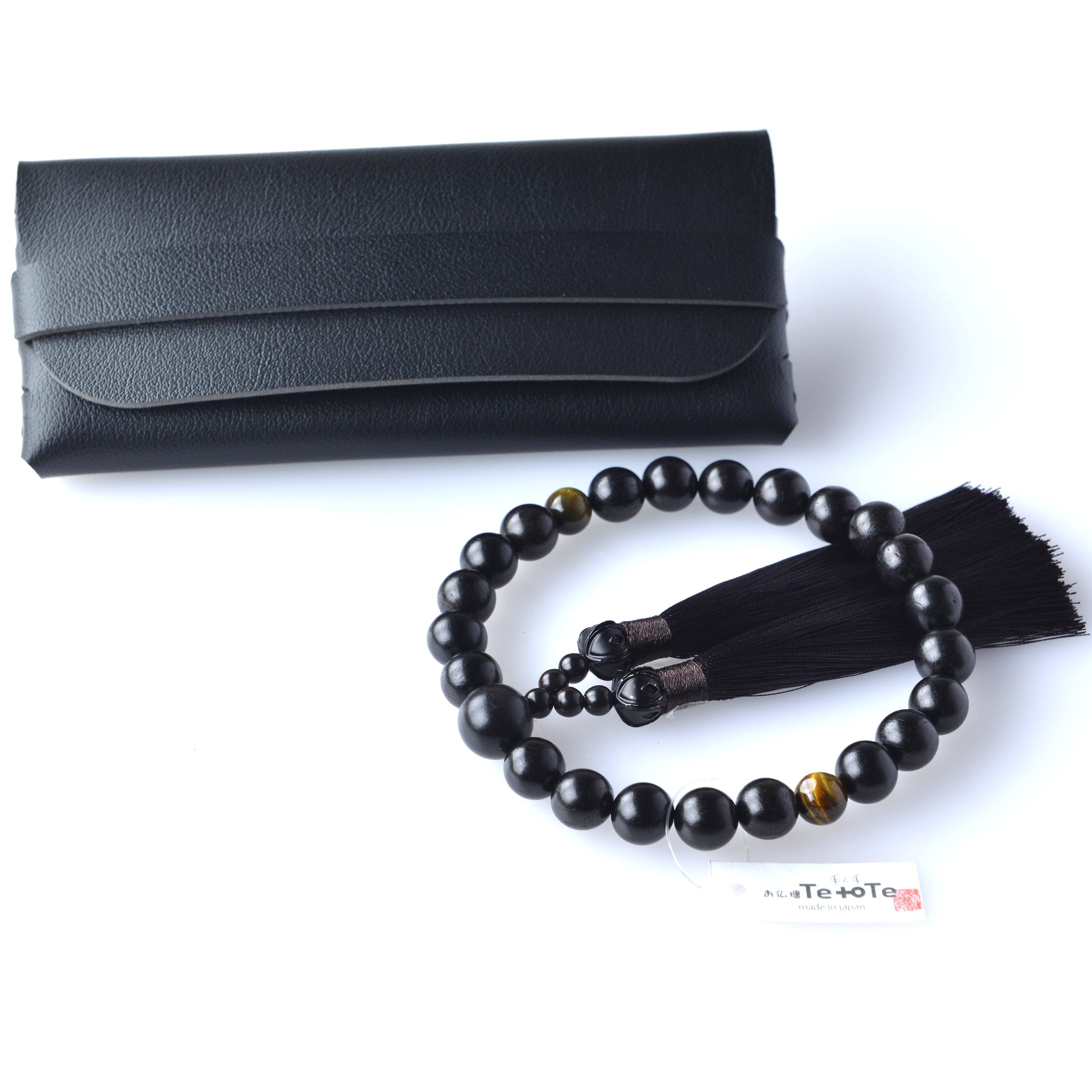 本黒檀 男性用 数珠ケース付