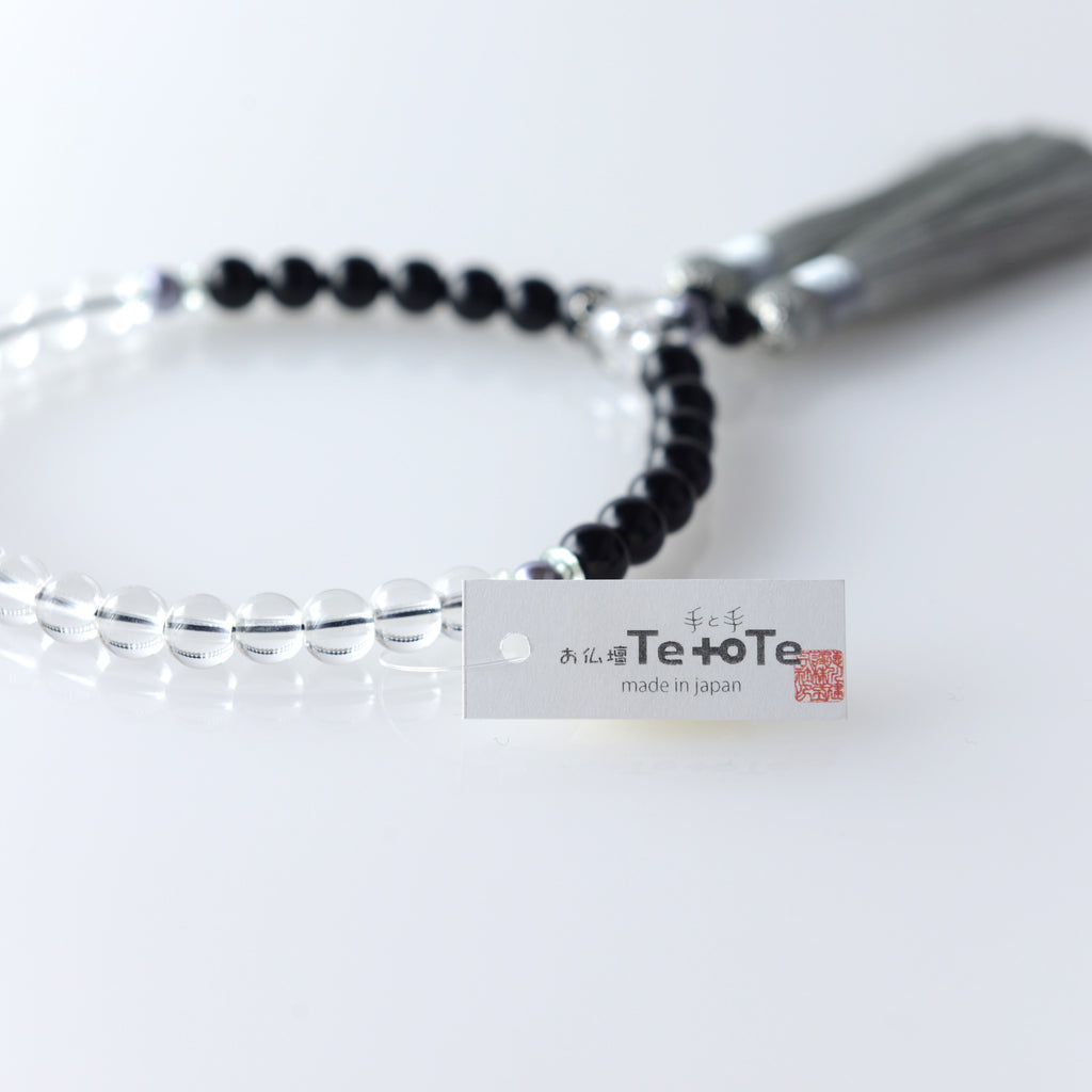 華すずか 黒曜石 本水晶 薄墨色（うすずみいろ）