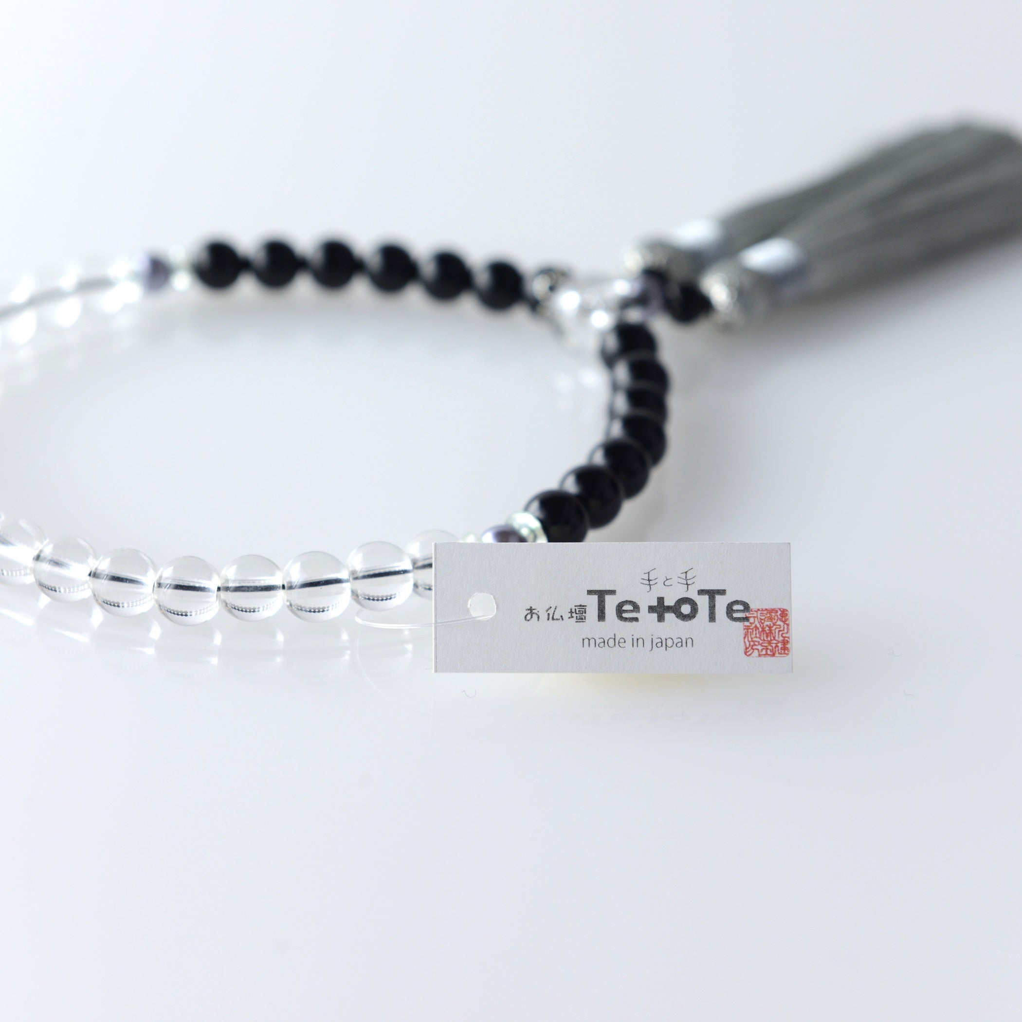 華すずか 黒曜石 本水晶 薄墨色（うすずみいろ）