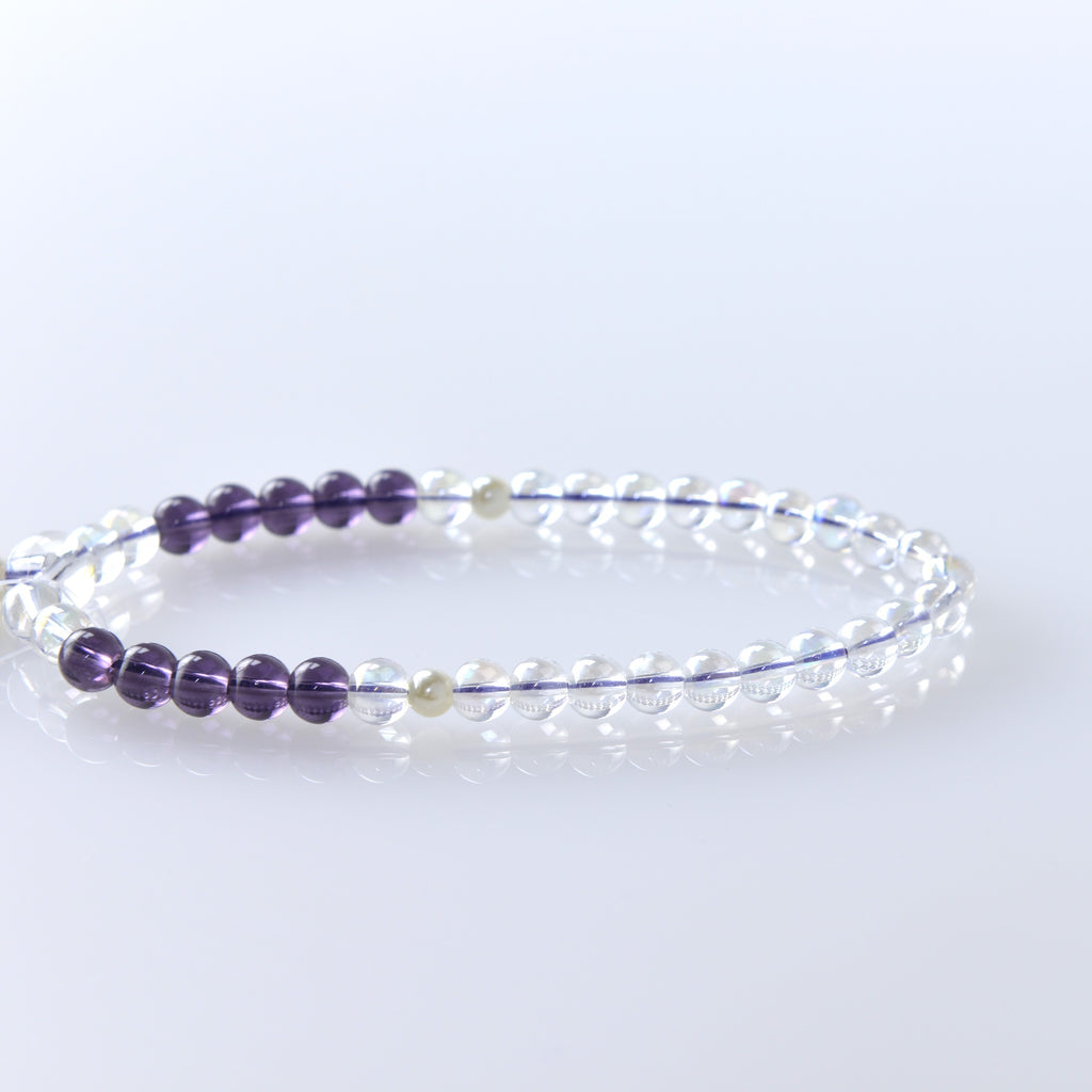 紗つむぎ オーロラクリスタル すみれ色