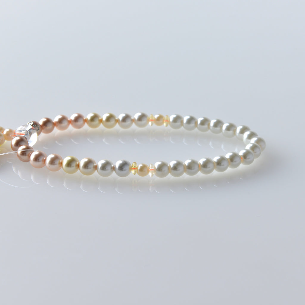 華すずか 橙色グラデーション 貝パール