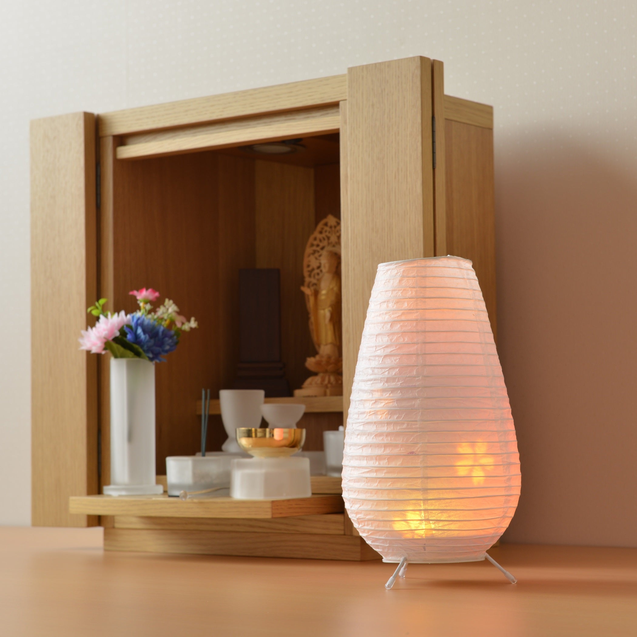 オリジナル LED 盆提灯「ゆらら」