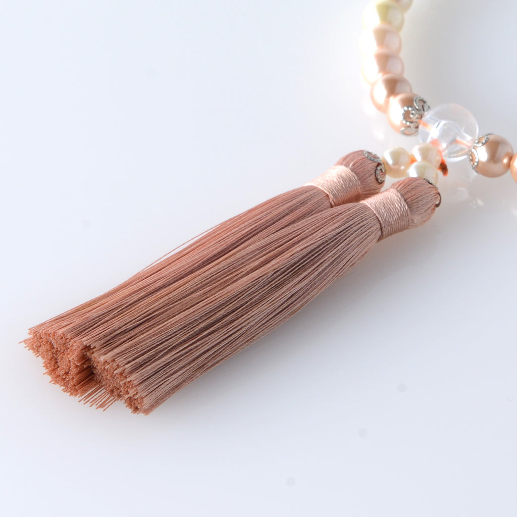 華すずか 橙色グラデーション 貝パール