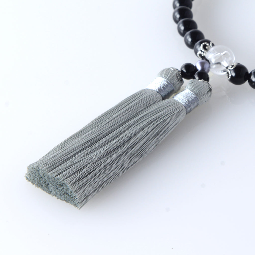 華すずか 黒曜石 本水晶 薄墨色（うすずみいろ）