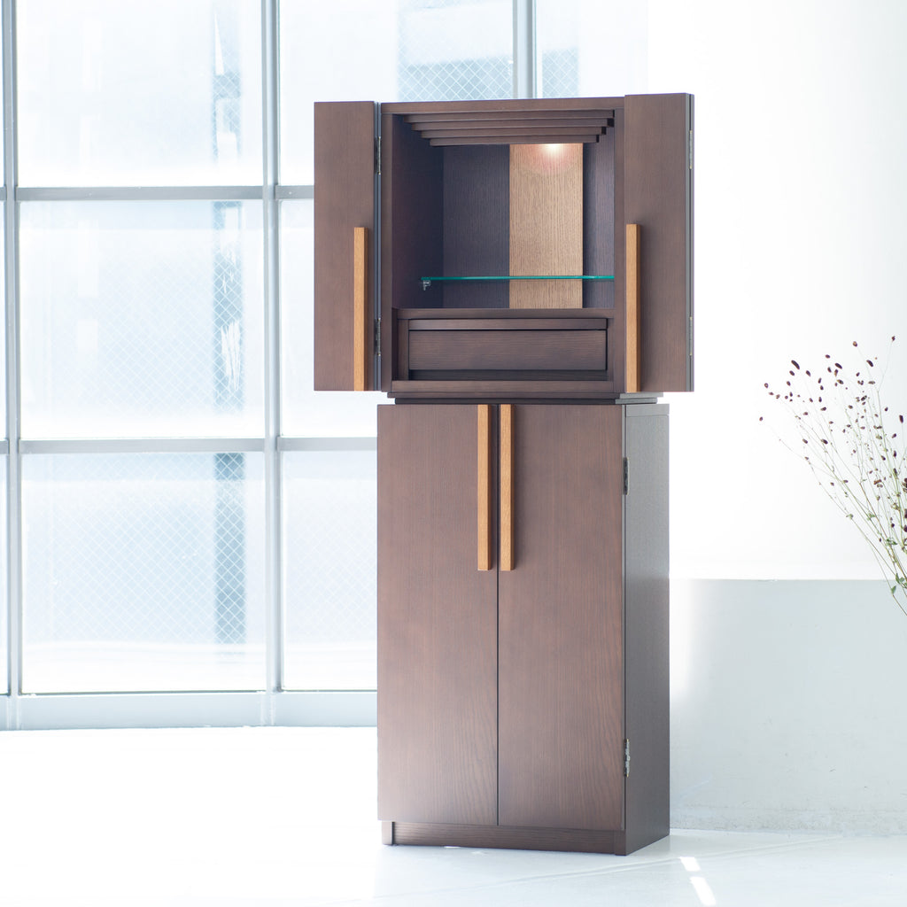 おぶつだん 『かなで』台付 ブラウン