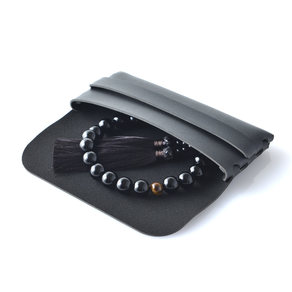 ブラックオニキス　男性用 数珠ケース付