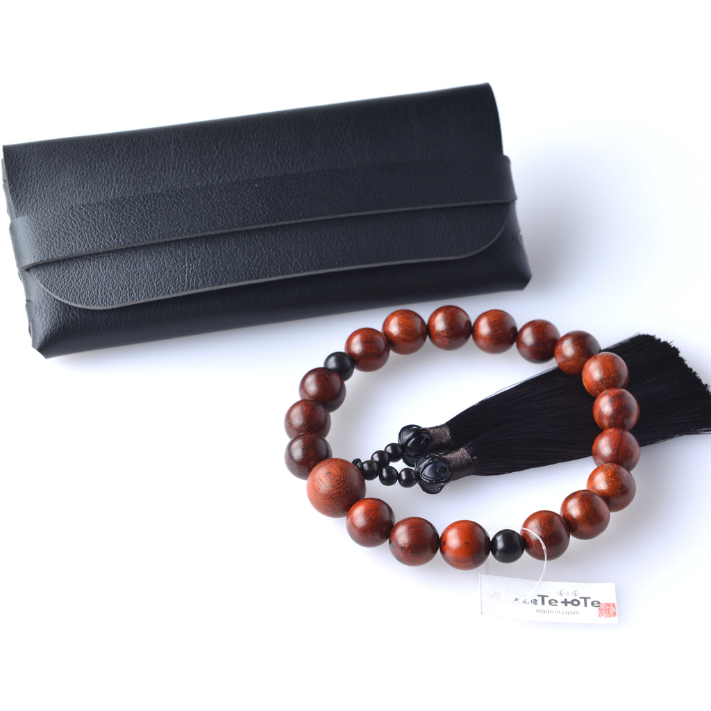 紫檀 男性用 数珠ケース付