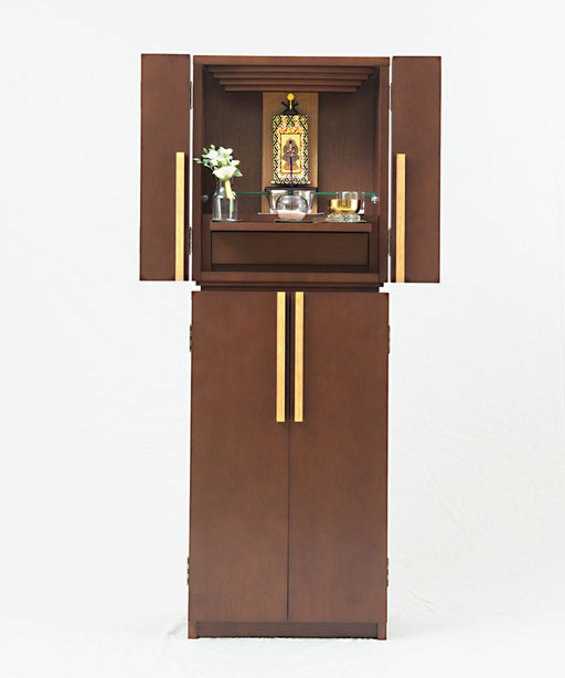 おぶつだん 『かなで』台付 ブラウン