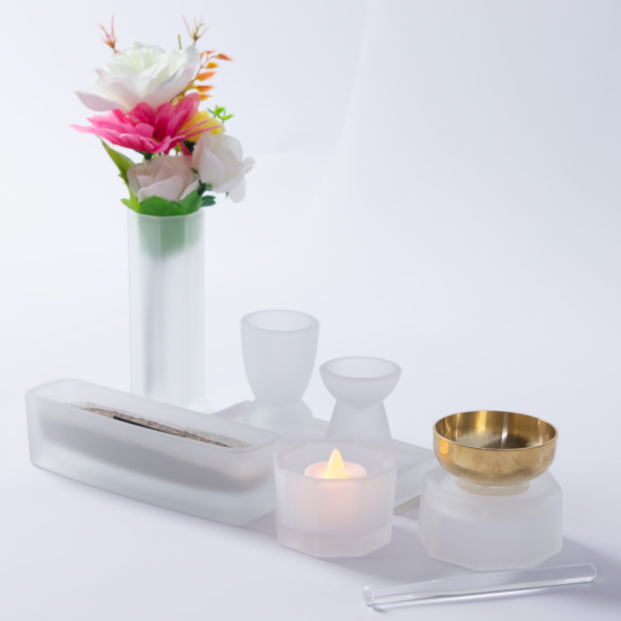 【浄土真宗用】仏具セット　おとは　角香炉セット